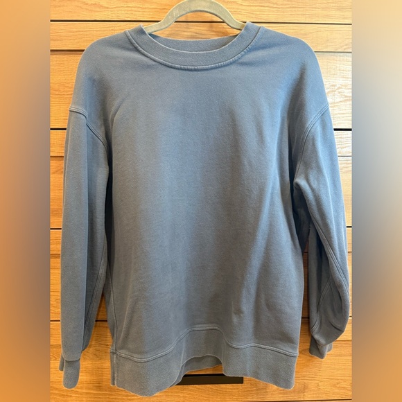 Lululemon Blue Crewneck Sweatshirt Size 4 Cotton - Picture 1 of 5